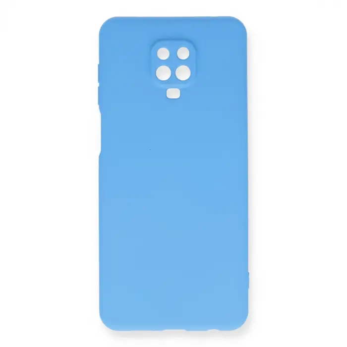 Xiaomi Redmi Note 9 Pro Kılıf Nano İçi Kadife Silikon - Mavi
