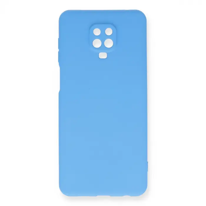 Xiaomi Redmi Note 9 Pro Kılıf Nano İçi Kadife Silikon - Mavi
