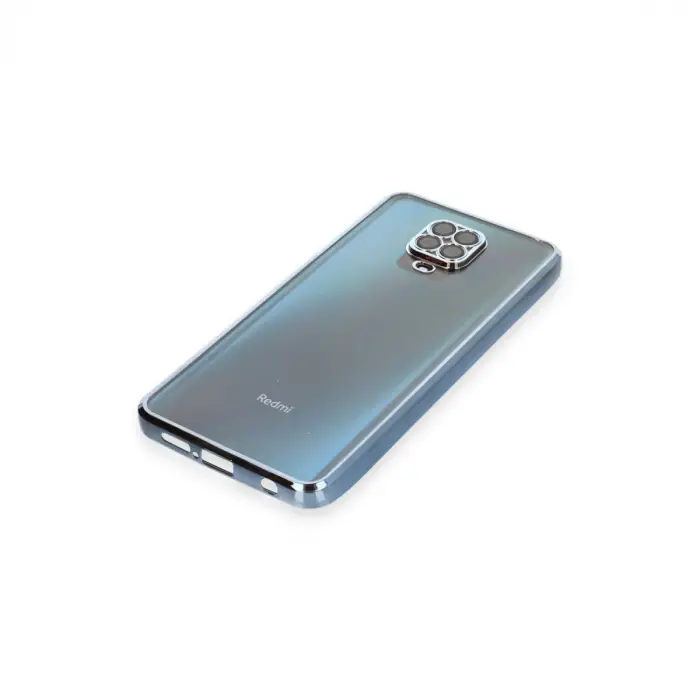 Xiaomi Redmi Note 9 Pro Kılıf Razer Lensli Silikon - Açık Mavi