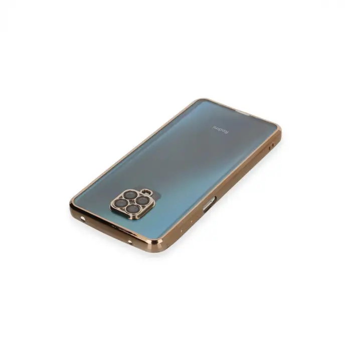 Xiaomi Redmi Note 9 Pro Kılıf Razer Lensli Silikon - Gold