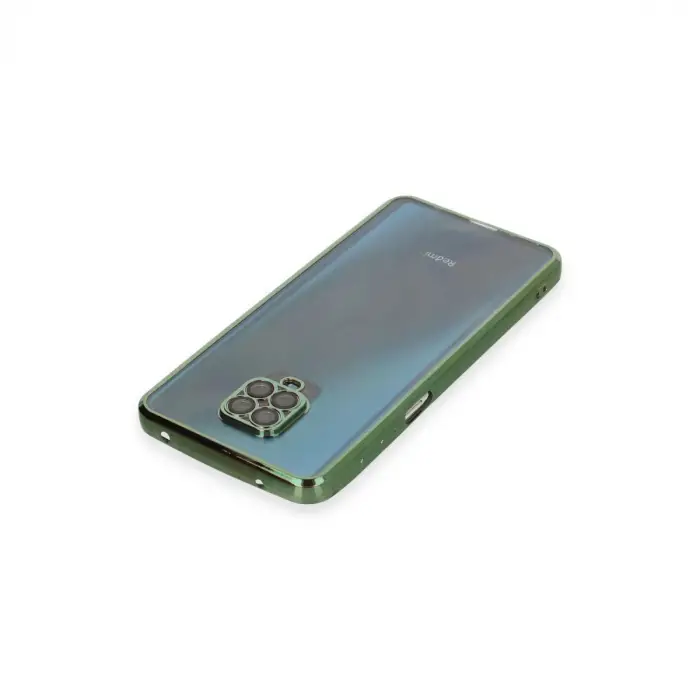 Xiaomi Redmi Note 9 Pro Kılıf Razer Lensli Silikon - Yeşil