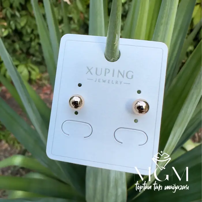 Xuping Taşsız Top Küpe