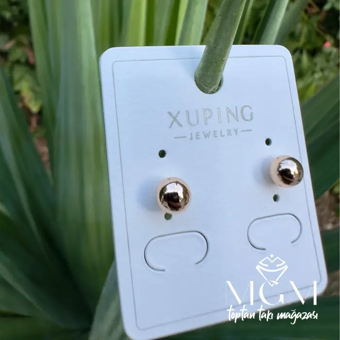 Xuping Taşsız Top Küpe