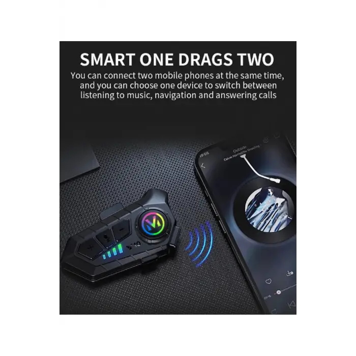Y10 Kask Kulaklık Bluetooth Motosiklet Kulaklık 5,3 Bluetooth Intercom Motorsiklet Kulaklık