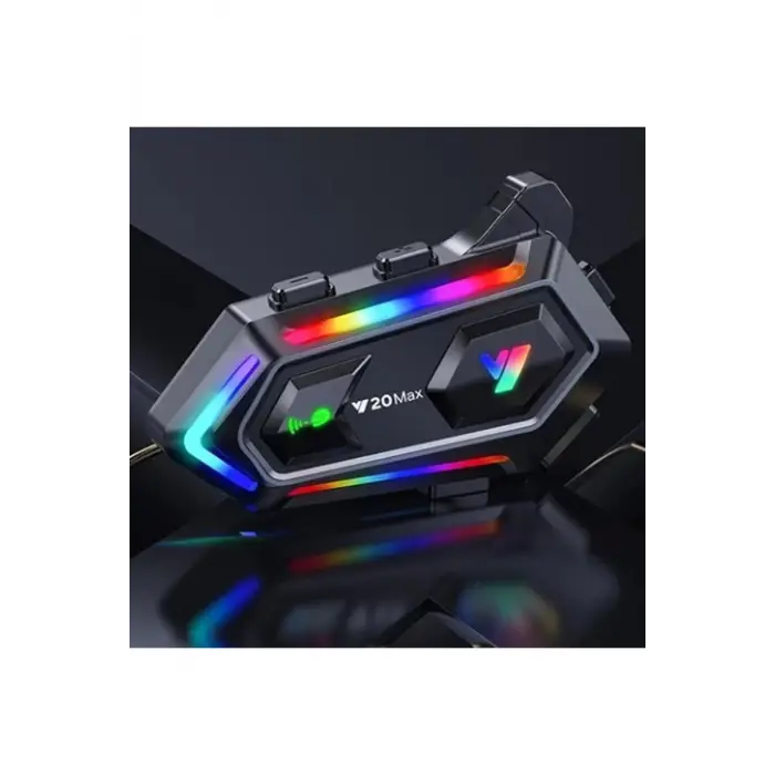 Y20 Max Motosiklet Bluetooth 5.3 Kask Intercom 2 Kişi 300 Metre Eşleşme Özellikli