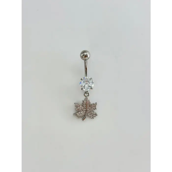Yaprak Detaylı Göbek Piercing - Pg0158