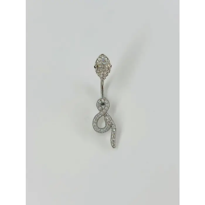 Yılan Detaylı Göbek Piercing - Pg0056