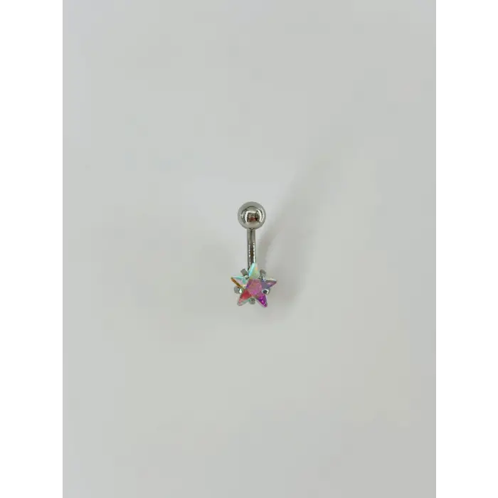 Yıldız Detaylı Göbek Piercing - Pg0014