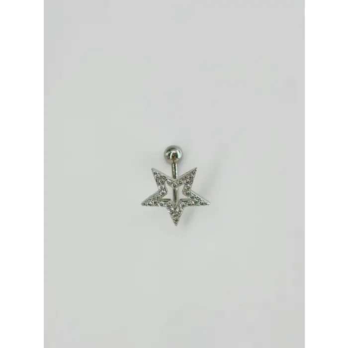 Yıldız Detaylı Göbek Piercing - Pg0101
