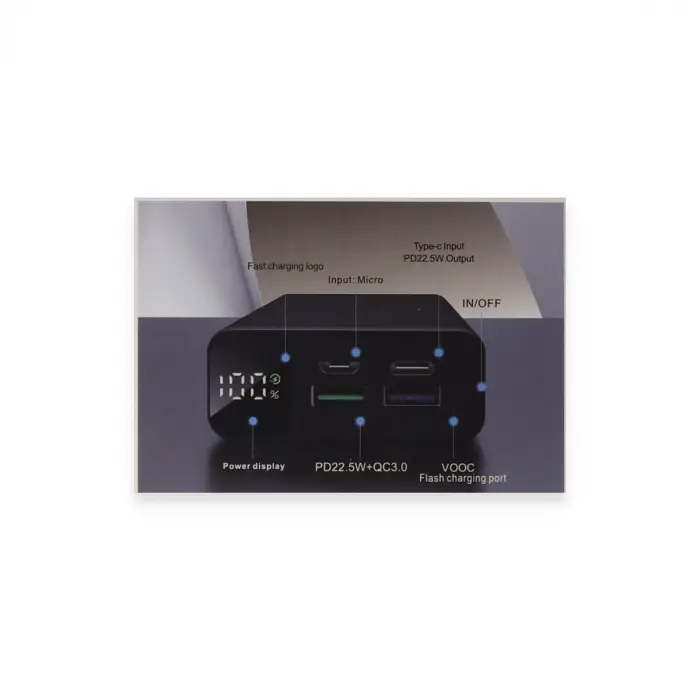 Yosonda A51 20.000 Mah Powerbank - Mavi
