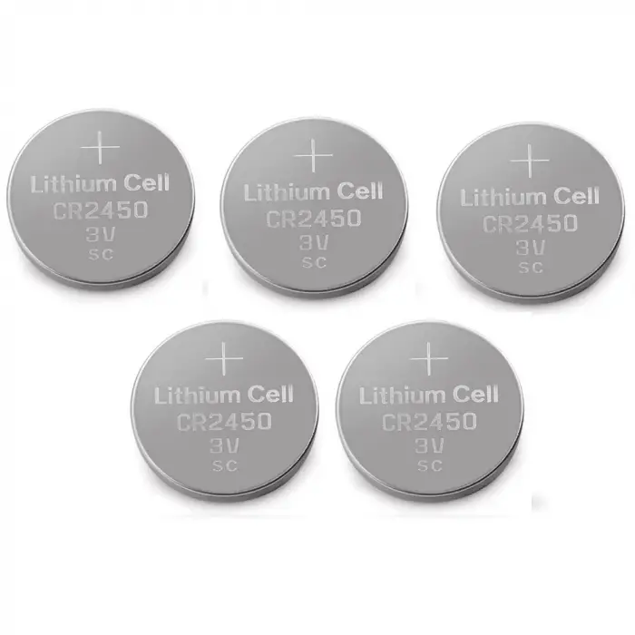 Yuma CR2450 Süper Lityum 3V 5’li Kart Düğme Pil