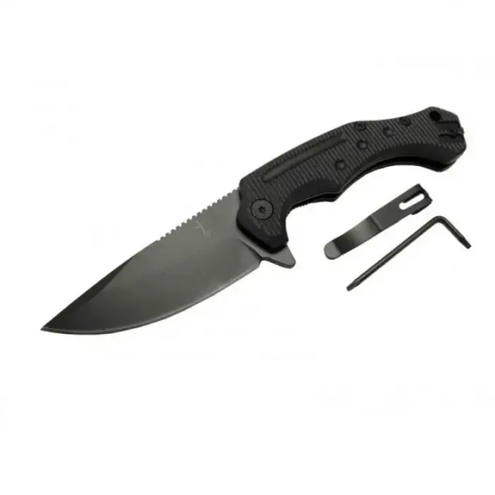 Zero Error 7-12 Black Çakı 22 Cm Manuel, Kemerlikli