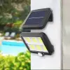 120 Cob Led Solar Panelli 3 Modlu Duvar Lambası Uzaktan Kumandalı Mz-302k