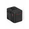 25w Evrensel Seyahat Adaptörü, Eu/us/uk/au Priz Dönüştürücü, 1x Usb, 2x Type-c Hızlı Şarj