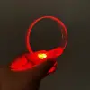 3 Modlu Pilli Led Işıklı Esnek Parti Bilekliği Kırmızı