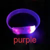 3 Modlu Pilli Led Işıklı Esnek Parti Bilekliği Mor