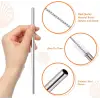 3 Parça Paslanmaz Çelik Pipet Seti