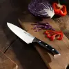32160 Elite Şef Bıçağı 19 Cm - Perçinli Kahverengi Kompozit Sap