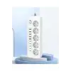 3500w Akım Korumalı 5’li Grup Priz: 5x Usb + 5x Type-c Çıkışlı (2 Metre)