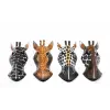 Ahşap Duvara Asmalı 20 Cm Zebra Maske 3galıleo-4