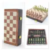 Ahşap Kutulu Metal Taşlı Hazneli Satranç Takımı Alk4226