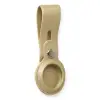 Airtag Askılı Deri Kılıf - Gold