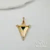 Zirkon Taşlı Pirinç Charmlar - Charm0006