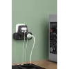Akım Korumalı Priz Gece Lambalı 3’lü Priz 2xusb 2xtype-c Çıkışlı Grup Priz Çoğaltıcı