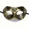 Altın Eskitme Yüz Maskesi - Antik Tarz Balo Maskesi