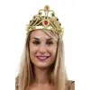 Altın Renk Plastik Prenses Tacı Kraliçe Tacı 60 Cm
