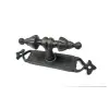 Antika Tarz Dekoratif Pirinç Burma Pencere Kolu - 152x32 Mm, Oksit