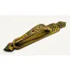 Antika Tarz Dekoratif Pirinç Kubbeli Çekme Kapı Kolu - 396x68 Mm, Antik