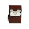 Apple Airpods 2 (2.nesil) Deri Kılıf - Bordo