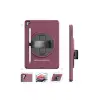 Apple İpad 10.2 (7.nesil) Kılıf Hand Strap Tablet Kılıfı - Mürdüm