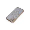 Apple İphone 11 Kılıf Joke Simli Magneticsafe Kılıf - Gold