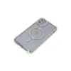 Apple İphone 11 Kılıf Joke Simli Magneticsafe Kılıf - Gümüş