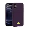 Apple İphone 11 Kılıf Kelvin Kartvizitli Silikon - Derin Mor