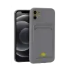 Apple İphone 11 Kılıf Kelvin Kartvizitli Silikon - Gri