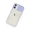 Apple İphone 11 Kılıf Palm Buzlu Kamera Sürgülü Silikon - Lila