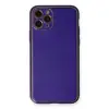 Apple İphone 11 Pro Kılıf Coco Deri Silikon Kapak - Mor