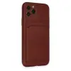 Apple İphone 11 Pro Kılıf Kelvin Kartvizitli Silikon - Bordo