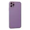 Apple İphone 11 Pro Max Kılıf Coco Deri Silikon Kapak - Lila
