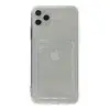 Apple İphone 11 Pro Max Kılıf Kart Şeffaf Silikon - Şeffaf