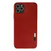 Apple İphone 11 Pro Max Kılıf Loop Deri Silikon - Kırmızı
