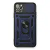Apple İphone 11 Pro Max Kılıf Pars Lens Yüzüklü Silikon - Lacivert