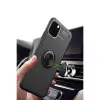 Apple İphone 11 Pro Max Kılıf Range Yüzüklü Silikon - Siyah
