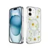 Apple İphone 12 Kılıf Daisy Simli Magsafe Kapak - Gümüş