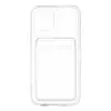 Apple İphone 12 Kılıf Kart Şeffaf Silikon - Şeffaf