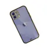 Apple İphone 12 Kılıf Liva Taşlı Silikon - Siyah