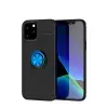 Apple İphone 12 Kılıf Range Yüzüklü Silikon - Siyah-mavi